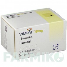 ВИМПАТ (VIMPAT) 100 мг таблетки 168 шт - Лакосамид UCB PHARMA