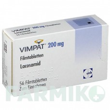 ВІМПАТ (VIMPAT) 200 мг таблетки 56 шт - Лакосамід UCB PHARMA
