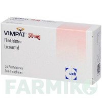 ВИМПАТ (VIMPAT) 50 мг таблетки 56 шт - Лакосамид AXICORP PHARMA