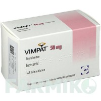 ВИМПАТ (VIMPAT) 50 мг таблетки 168 шт - Лакосамид DOCPHARM