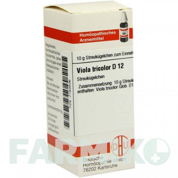 ВИОЛА ТРИКОЛОР (VIOLA TRICOLOR) D 12 глобули 10 г - Гомеопатия DHU
