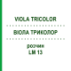 ВИОЛА ТРИКОЛОР (VIOLA TRICOLOR) LM 13 раствор 10 мл - Гомеопатия ARCANA DR.SEWERIN