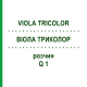 ВІОЛА ТРИКОЛОР (VIOLA TRICOLOR) Q 1 розчин 15 мл - Гомеопатія GUDJONS