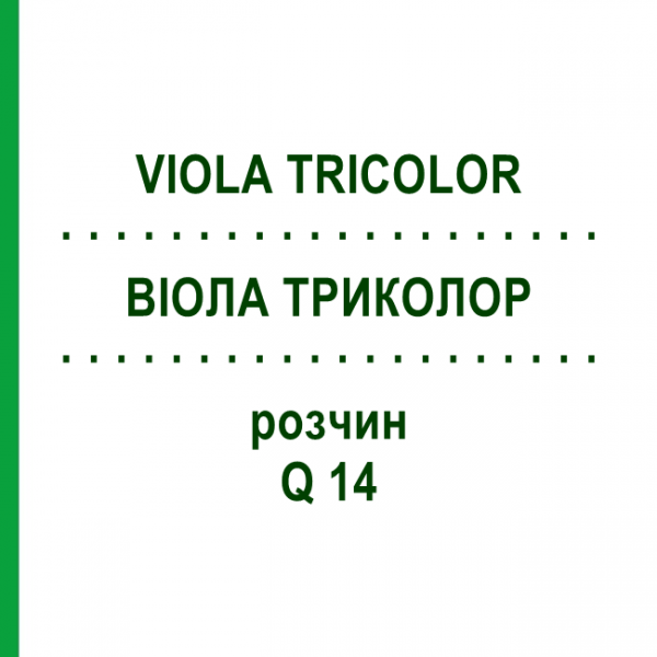 ВИОЛА ТРИКОЛОР (VIOLA TRICOLOR) Q 14 раствор 15 мл - Гомеопатия GUDJONS