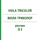 ВІОЛА ТРИКОЛОР (VIOLA TRICOLOR) Q 2 розчин 15 мл - Гомеопатія GUDJONS