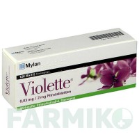 ВІОЛЕТТА (VIOLETTE) 0,03 мг/2 мг таблетки 126 шт - Дієногест, Етинілестрадіол VIATRIS