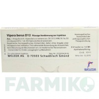 ВИПЕРА БЕРУС (VIPERA BERUS) D 12 ампулы 8x1 мл - Гомеопатия WELEDA