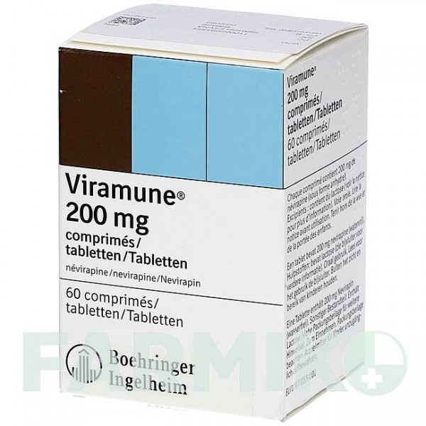 ВИРАМУН (VIRAMUNE) 200 мг таблетки 60 шт - Невирапин KOHLPHARMA