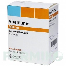 ВІРАМУН (VIRAMUNE) 400 мг таблетки 90 шт - Невірапін BB FARMA