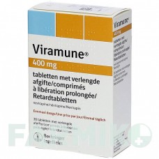 ВІРАМУН (VIRAMUNE) 400 мг таблетки 30 шт - Невірапін FD PHARMA