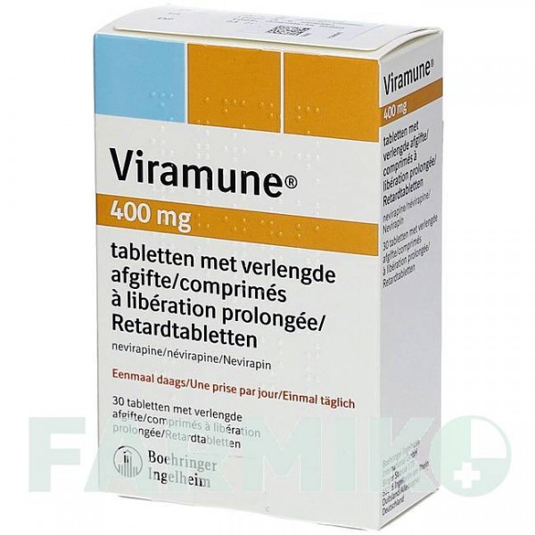 ВІРАМУН (VIRAMUNE) 400 мг таблетки 30 шт - Невірапін FD PHARMA