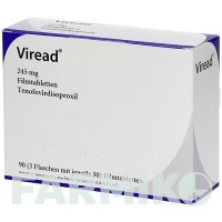 ВІРЕАД (VIREAD) 245 мг таблетки 3x30 шт - Тенофовір AXICORP PHARMA