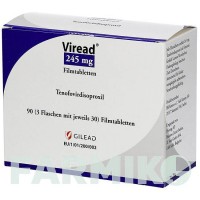 ВІРЕАД (VIREAD) 245 мг таблетки 3x30 шт - Тенофовір BB FARMA