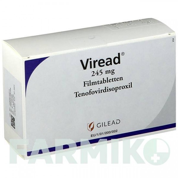 ВИРЕАД (VIREAD) 245 мг таблетки 30 шт - Тенофовир CC PHARMA