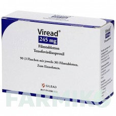 ВИРЕАД (VIREAD) 245 мг таблетки 3x30 шт - Тенофовир DOCPHARM