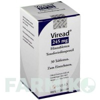 ВІРЕАД (VIREAD) 245 мг таблетки 30 шт - Тенофовір GILEAD SCIENCES