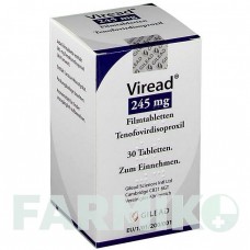 ВИРЕАД (VIREAD) 245 мг таблетки 30 шт - Тенофовир GILEAD SCIENCES