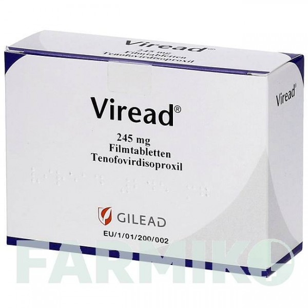 ВИРЕАД (VIREAD) 245 мг таблетки 3x30 шт - Тенофовир ORIFARM
