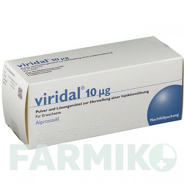 ВІРІДАЛ (VIRIDAL) 10 мкг порошок 6 шт - Алпростадил AMDIPHARM