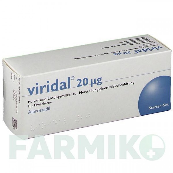 ВИРИДАЛ (VIRIDAL) 20 мкг порошок 1 набор - Алпростадил AMDIPHARM