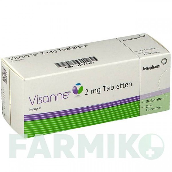 ВИЗАННА (VISANNE) 2 мг таблетки 3x28 шт - Диеногест JENAPHARM