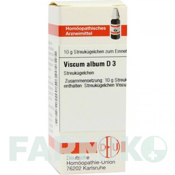 ВІСКУМ АЛЬБУМ (VISCUM ALBUM) D 3 глобули 10 г - Гомеопатія DHU