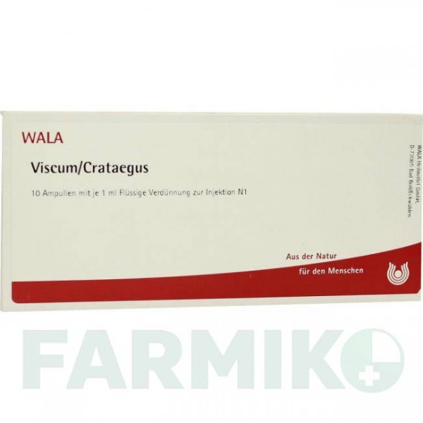 ВІСКУМ КРАТЕГУС (VISCUM CRATAEGUS) ампули 10x1 мл - Гомеопатія WALA HEILMITTEL