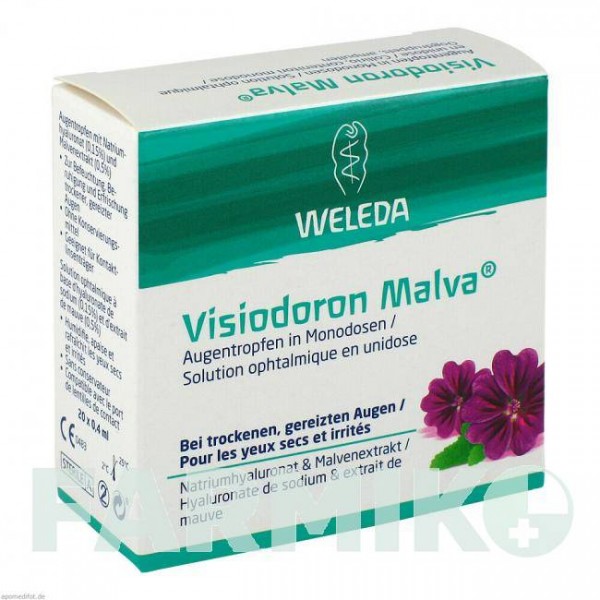 ВИЗИОДОРОН (VISIODORON) глазные капли 20x0,4 мл - Гомеопатия WELEDA