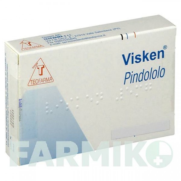 ВИСКЕН (VISKEN) 5 мг таблетки 100 шт - Пиндолол KOHLPHARMA
