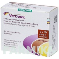 ВІСТАБЕЛЬ (VISTABEL) 4 ОД/0,1 мл 2 х 50 ОД порошок 1 набор - Ботулінічний токсин типу A EURIMPHARM