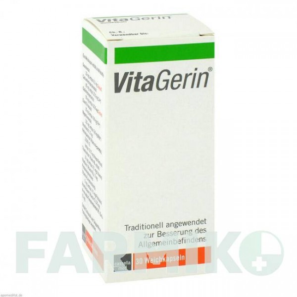 ВИТА ГЕРИН (VITA GERIN) капсулы 30 шт - Тонизирующие вещества MCM KLOSTERFRAU