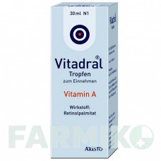 ВІТАДРАЛ (VITADRAL) 30,2 мг/мл краплі 30 мл - Вітамін А (Ретинол) ARISTO PHARMA