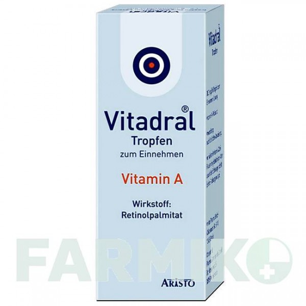 ВІТАДРАЛ (VITADRAL) 30,2 мг/мл краплі 50 мл - Вітамін А (Ретинол) ARISTO PHARMA