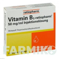 ВІТАМІН B1 (VITAMIN B1) 50 мг/мл ампули 5x2 мл - Вітамін B1 (Тіамін) RATIOPHARM