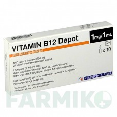 ВИТАМИН B12 (VITAMIN B12) 1000 мкг/мл раствор 10x1 мл - Витамин B12 (Гидроксокобаламин) PANPHARMA