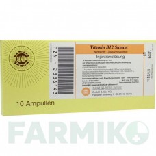 ВІТАМІН B12 (VITAMIN B12) 1000 мкг/мл розчин 10x1 мл - Вітамін B12 (Ціанокобаламін) SANUM-KEHLBECK