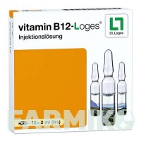 ВІТАМІН B12 (VITAMIN B12) ампули 10x2 мл - Вітамін B12 (Ціанокобаламін) DR.LOGES