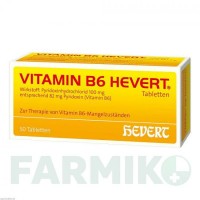 ВИТАМИН B6 (VITAMIN B6) таблетки 50 шт - Витамин B6 (Пиридоксин) HEVERT