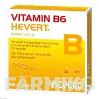 ВІТАМІН B6 (VITAMIN B6) ампули 10x2 мл - Вітамін B6 (Піридоксин) HEVERT