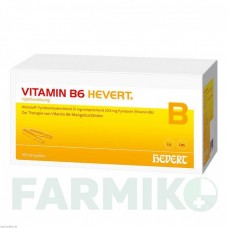 ВІТАМІН B6 (VITAMIN B6) ампули 100x2 мл - Вітамін B6 (Піридоксин) HEVERT