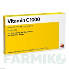 ВІТАМІН C (VITAMIN C) 1000 таблетки 20 шт - Вітамін C (Аскорбінова кислота) WORWAG PHARMA