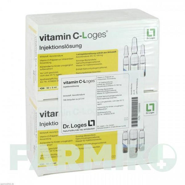 ВИТАМИН C (VITAMIN C) раствор 100x5 мл - Витамин C (Аскорбиновая кислота) DR.LOGES