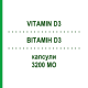 ВІТАМІН D3 (VITAMIN D3) 3200 МО капсули 30 шт - Колекальциферол ALIUD PHARMA