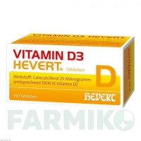 ВІТАМІН D3 (VITAMIN D3) таблетки 100 шт - Колекальциферол HEVERT