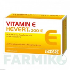 ВІТАМІН E (VITAMIN E) 200 МО капсули 100 шт - Вітамін Е (Токоферол) HEVERT