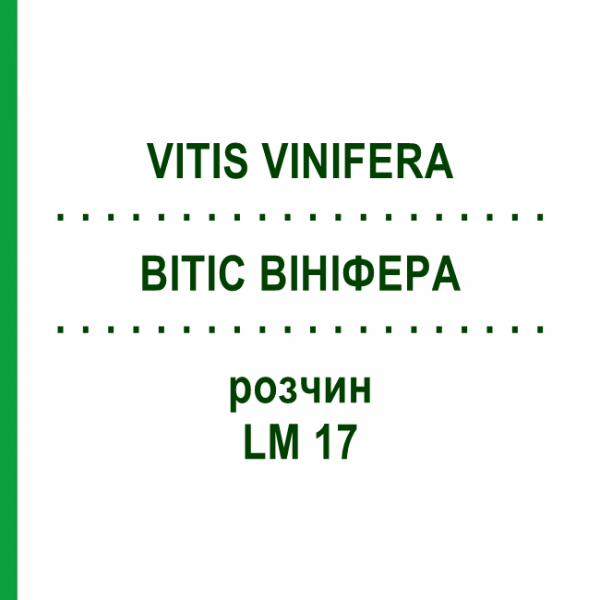 ВІТІС ВІНІФЕРА (VITIS VINIFERA) LM 17 розчин 10 мл - Гомеопатія ARCANA DR.SEWERIN
