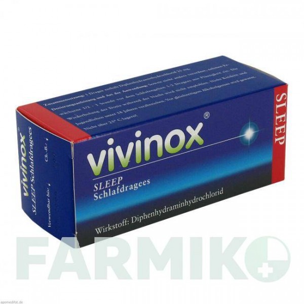 ВИВИНОКС (VIVINOX) таблетки 50 шт - Дифенгидрамин DR.GERHARD MANN