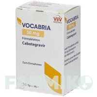 ВОКАБРІЯ (VOCABRIA) 30 мг таблетки 30 шт - Каботегравір VIIV HEALTHCARE