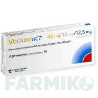 ВОКАДО (VOCADO) 40 мг/10 мг/12,5 мг таблетки 28 шт - Олмесартан, Амлодипин, Гидрохлоротиазид BERLIN-CHEMIE