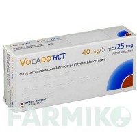 ВОКАДО (VOCADO) 40 мг/5 мг/25 мг таблетки 28 шт - Олмесартан, Амлодипин, Гидрохлоротиазид BERLIN-CHEMIE